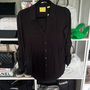 Black long sleeve tunic - Anthropologie